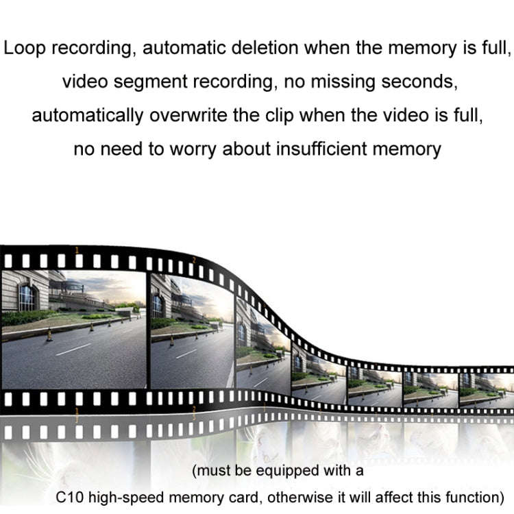 Android ADAS HD Night Vision 1080P USB Driving Recorder, Model: Single Lens WIFI Version(32G Memo...