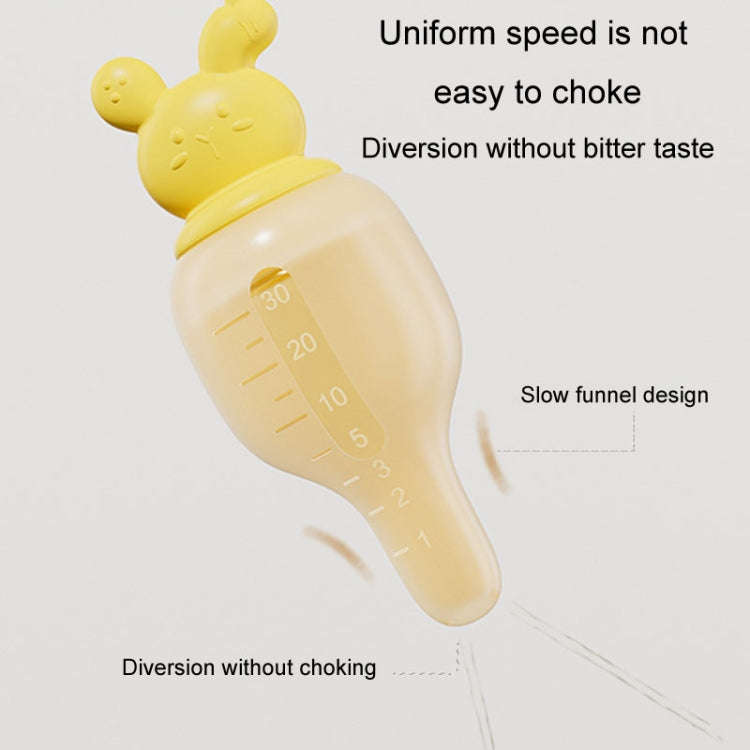 Baby Pacifier Medicine Feeder Pressing Infant Feeding Dropper Silicone Water Feeder(Pink)