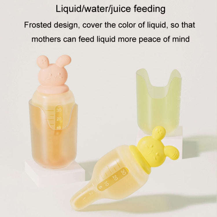 Baby Pacifier Medicine Feeder Pressing Infant Feeding Dropper Silicone Water Feeder(Pink)