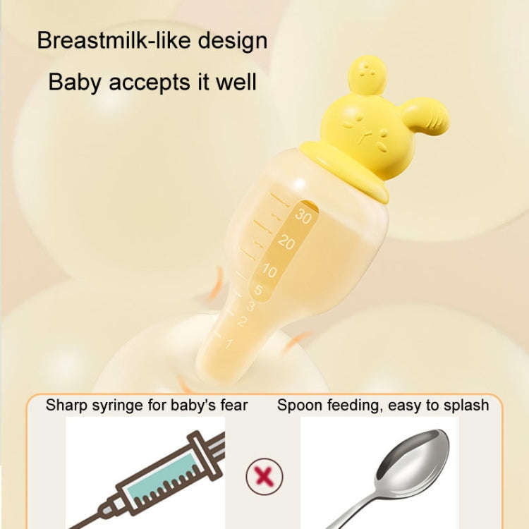 Baby Pacifier Medicine Feeder Pressing Infant Feeding Dropper Silicone Water Feeder(Pink)