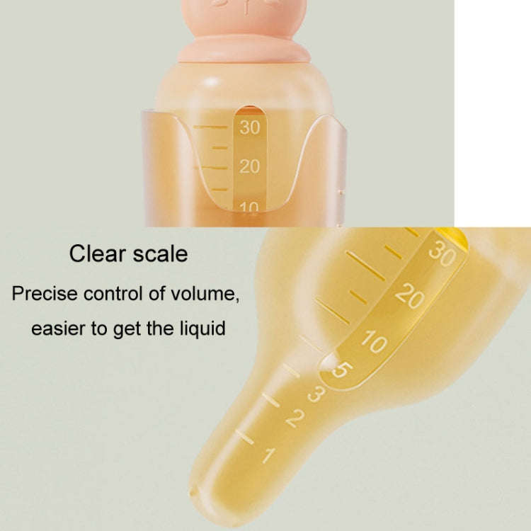 Baby Pacifier Medicine Feeder Pressing Infant Feeding Dropper Silicone Water Feeder(Pink)