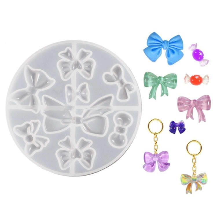 Bowknot Hairpin Jewelry Silicone Molds DIY Epoxy Resin Casting Mould Style 001