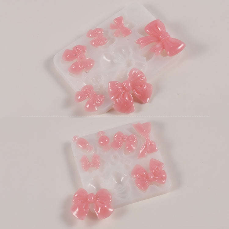 Bowknot Hairpin Jewelry Silicone Molds DIY Epoxy Resin Casting Mould Style 001