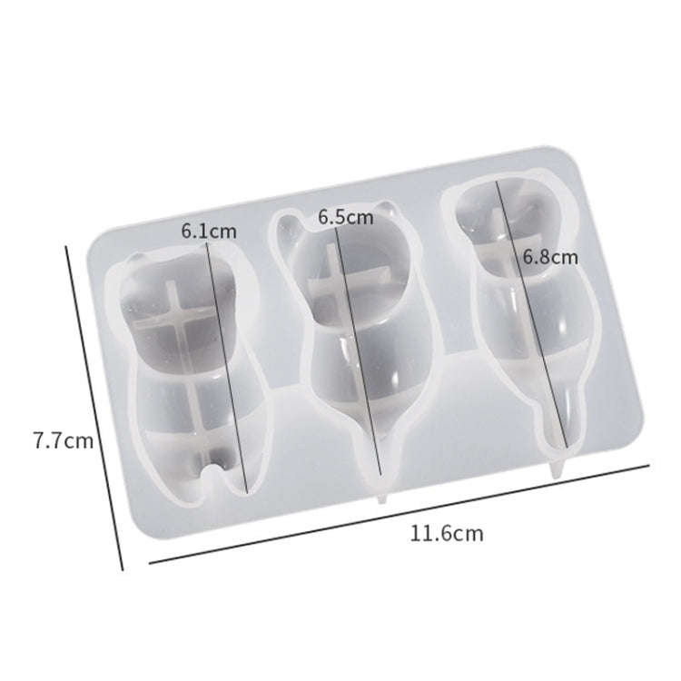 Cats Back Epoxy Resin Molds for Keychain Bag Pendant Pen Holder Mould