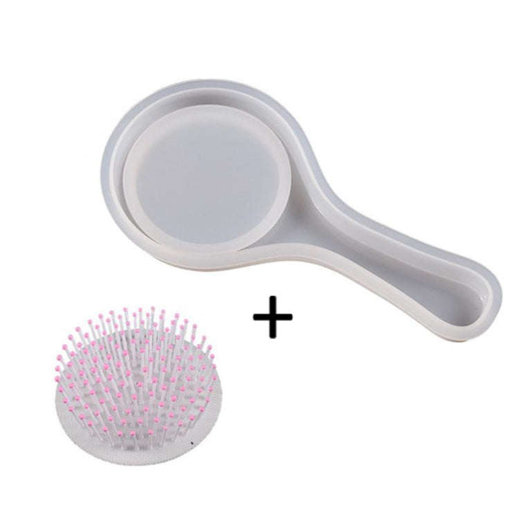 Air Cushion Comb Set Silicone Mold DIY Epoxy Resin Craft Making Mold, Spec: Round 003
