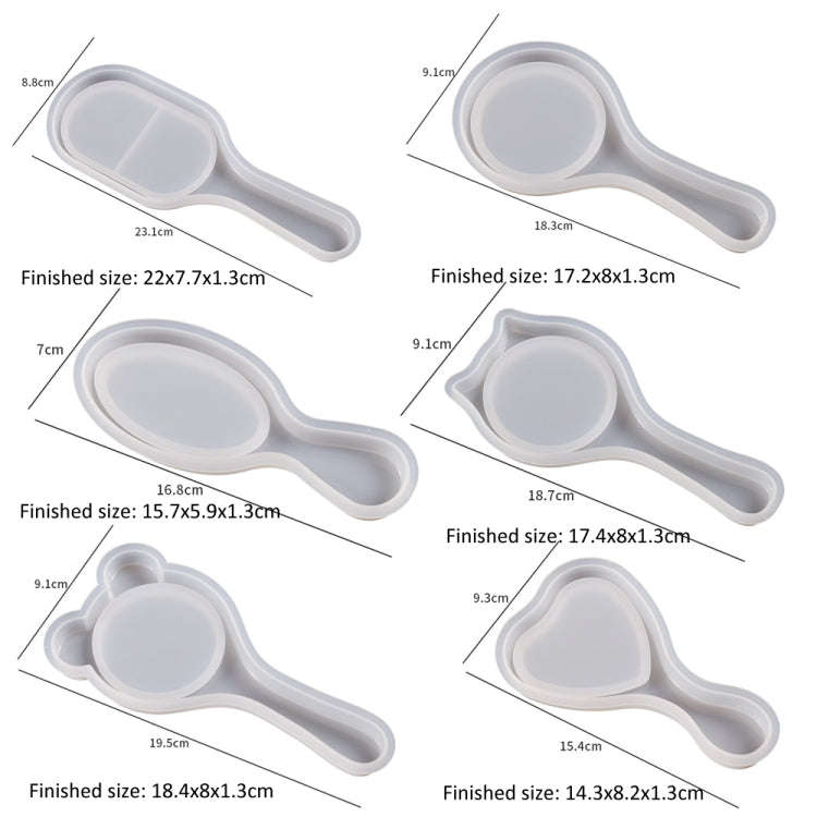 Air Cushion Comb Set Silicone Mold DIY Epoxy Resin Craft Making Mold, Spec: Bear Ear 002