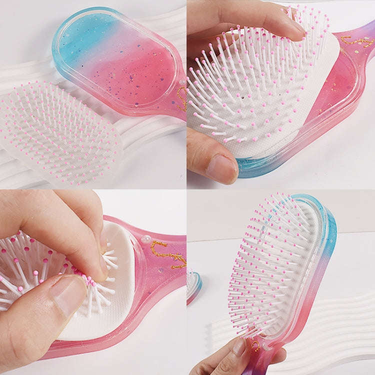 Air Cushion Comb Set Silicone Mold DIY Epoxy Resin Craft Making Mold, Spec: Small Oval 004
