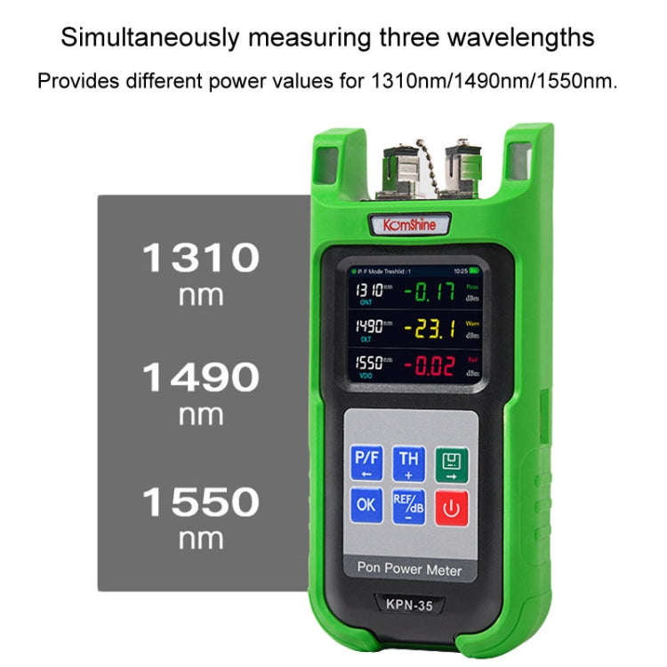 Komshine KPN-35 High Precision PON Optical Power Meter 1310/1490/1550nm Fiber Tester(SC/UPC Inter...