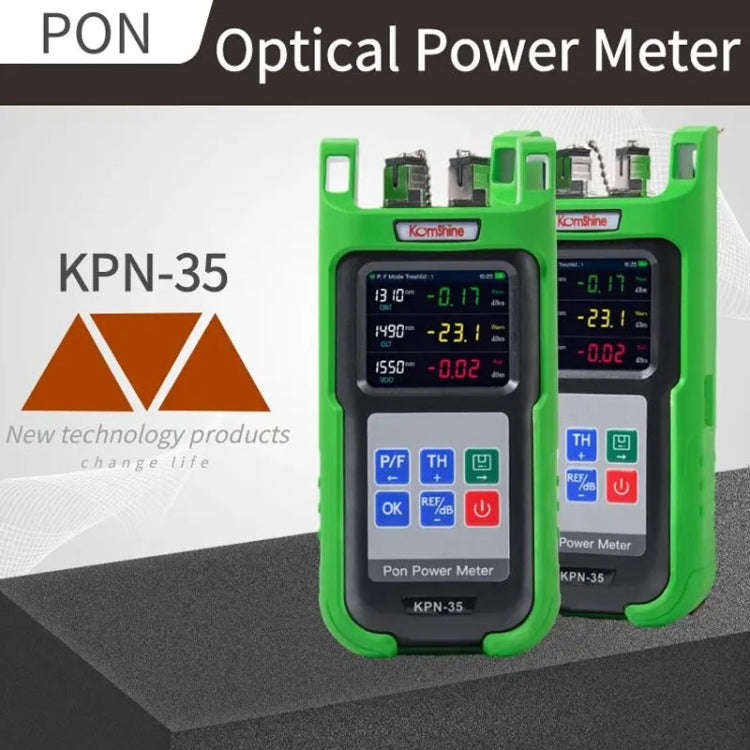Komshine KPN-35 High Precision PON Optical Power Meter 1310/1490/1550nm Fiber Tester(SC/APC Inter...