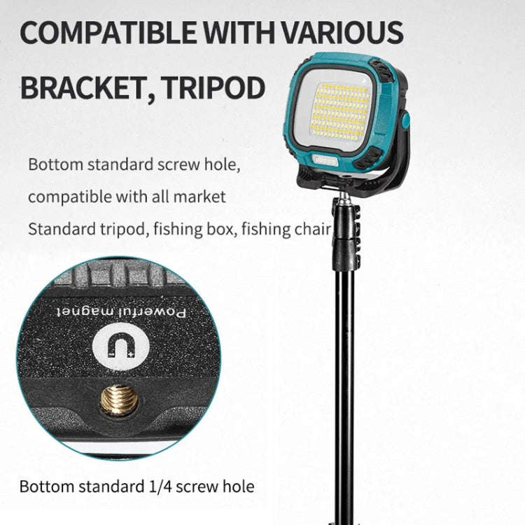 COB Work Lilight Type-C Charging Outdoor Lighting Floodlight(W892-1 Blue Without Battery)