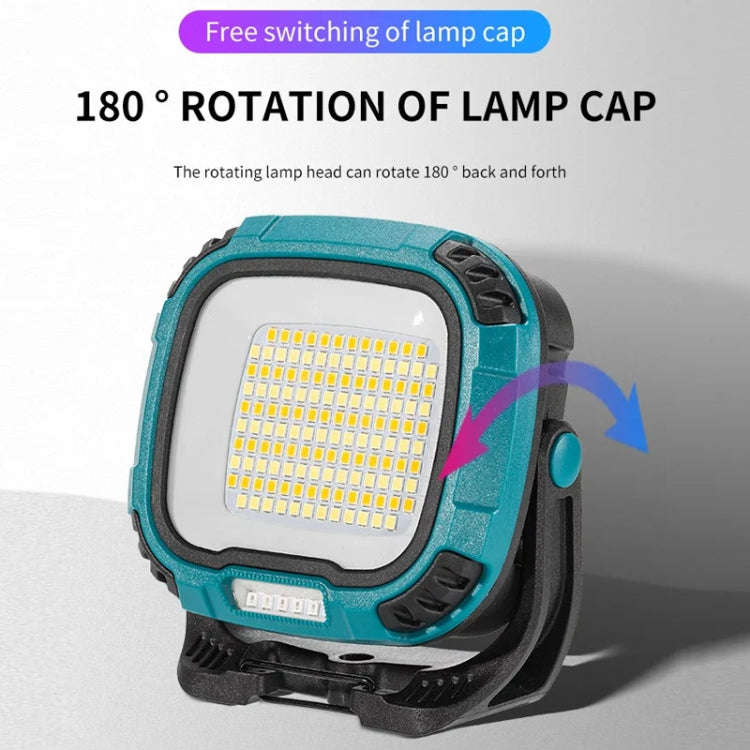 COB Work Lilight Type-C Charging Outdoor Lighting Floodlight(W892-1 Blue Without Battery)