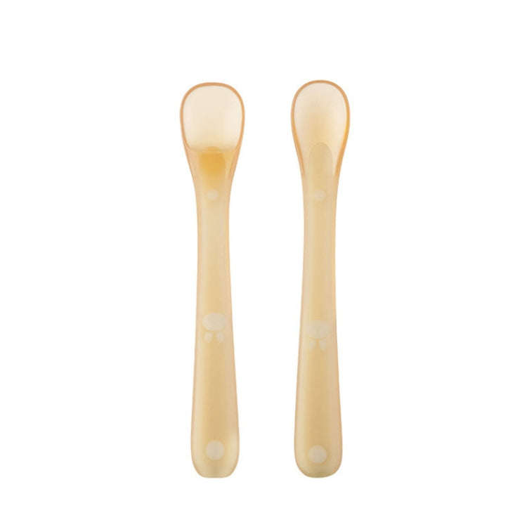 Baby Silicone Spoon Infant Silicone Feeding Spoon Soft Children Tableware, Specification: Without...