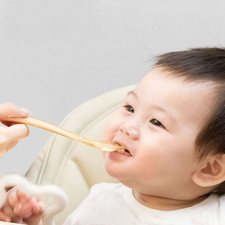 Baby Silicone Spoon Infant Silicone Feeding Spoon Soft Children Tableware, Specification: Without...