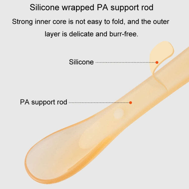 Baby Silicone Spoon Infant Silicone Feeding Spoon Soft Children Tableware, Specification: Without...