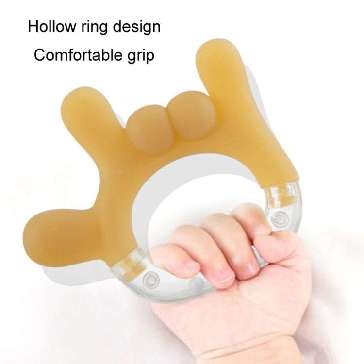 Rattle Baby Teether Soothing Pacifier Teething Stick Newborn Anti-Eating Hand Silicone Toy, Style...