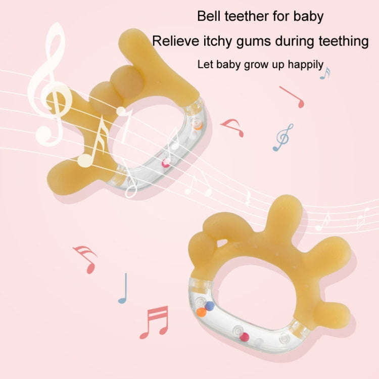 Rattle Baby Teether Soothing Pacifier Teething Stick Newborn Anti-Eating Hand Silicone Toy, Style...