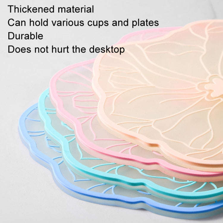 15cm Simple Heat Insulation Anti-Scald Table Mat Anti-Slip Oil Resistant Easy Clean Bowl Coaster(...