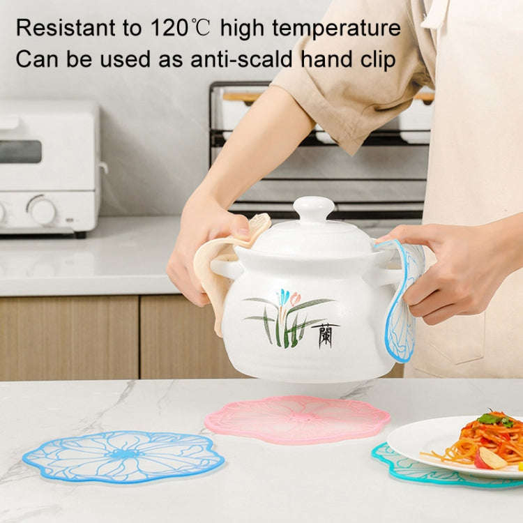 15cm Simple Heat Insulation Anti-Scald Table Mat Anti-Slip Oil Resistant Easy Clean Bowl Coaster(...