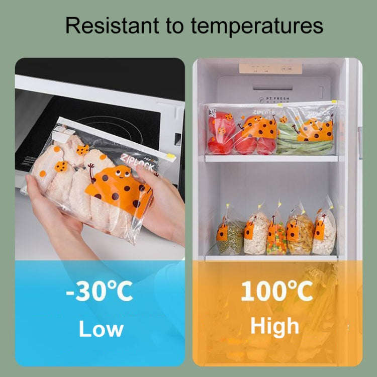 Medium 20pcs / Box Household Food Sealing Storage Bag Refrigerator Zipper Fresh Pocket