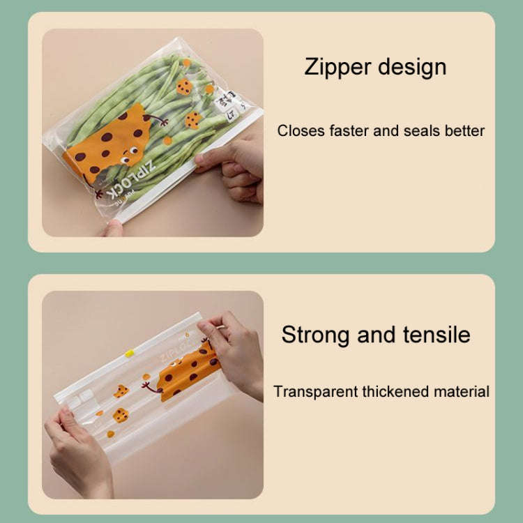Large 15pcs / Box Household Food Sealing Storage Bag Refrigerator Zipper Fresh Pocket