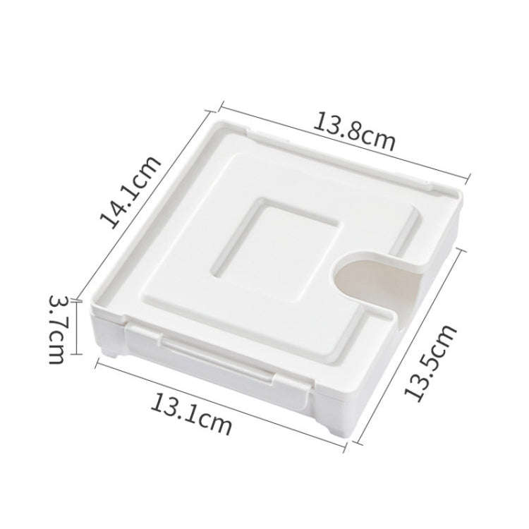 Magnetic Coffee Filter Organizer Refrigerator Coffee Machine Filter Holder(White)