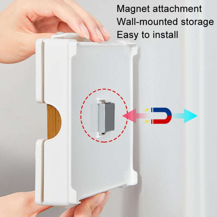 Magnetic Coffee Filter Organizer Refrigerator Coffee Machine Filter Holder(White)
