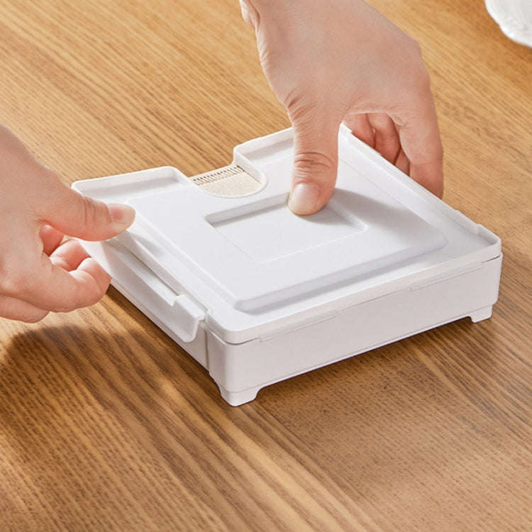 Magnetic Coffee Filter Organizer Refrigerator Coffee Machine Filter Holder(White)