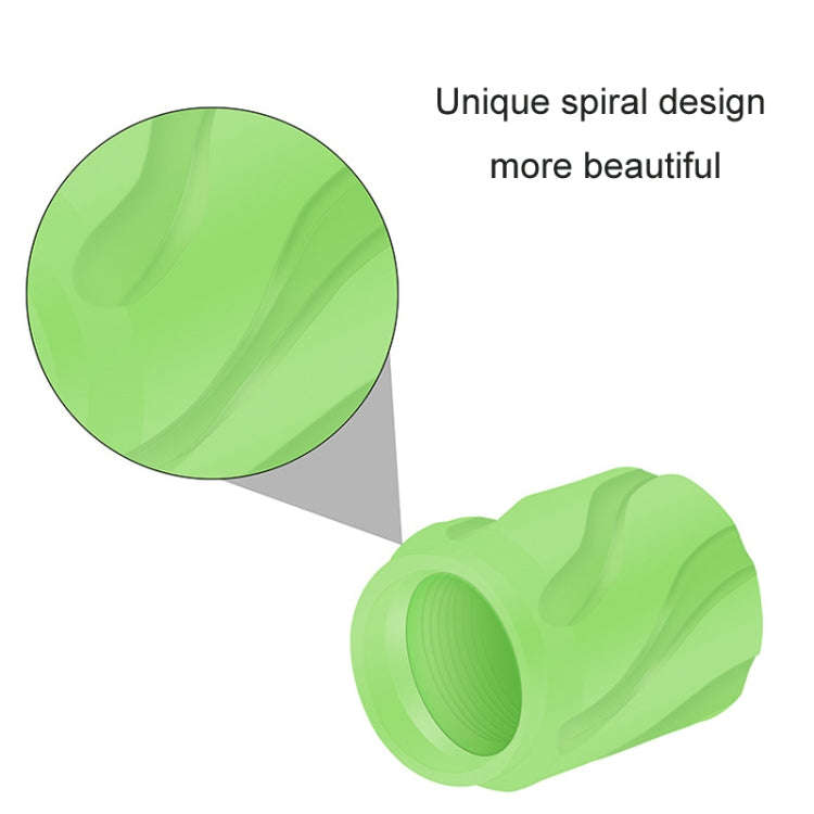 4pcs /Set Luminous Car Motorcycle Tire Modified Valve Cap, Color: Green Sports Car