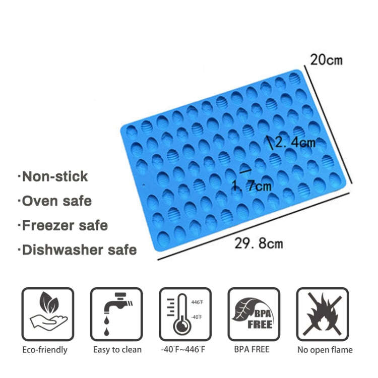 83-Cavity Mini Easter Egg Silicone Molds For Making Pet Treats, Fondant, Cake, Chocolate, Candy, ...