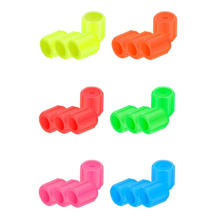 5packs Luminous Car Motorcycle Tire Valves, Color: Pink(4pcs /Set)