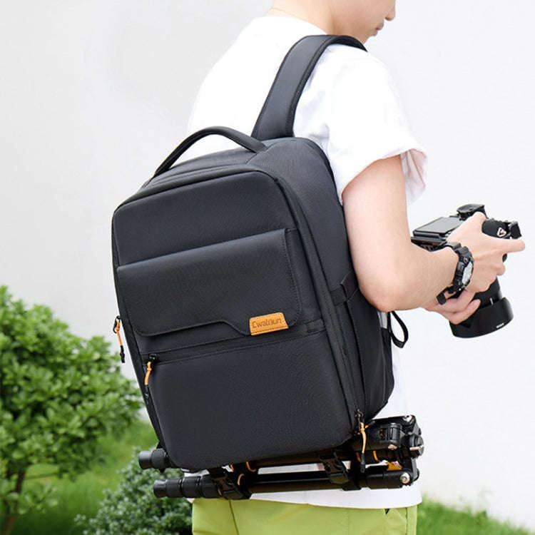 Cwatcun D93 Casual Camera Bag Waterproof Photography Bag(3.0 Small Black)