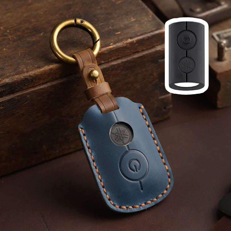 For YAMAHA NMAX155/XMAX300/Aerox/Jauns Hallmo Motorcycle Key Cover, Color: 2 Key Blue Not Hollowed