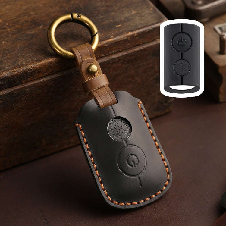 For YAMAHA NMAX155/XMAX300/Aerox/Jauns Hallmo Motorcycle Key Cover, Color: 2 Key Black Not Hollowed