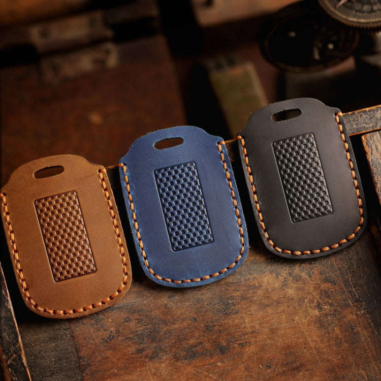 For YAMAHA NMAX155/XMAX300/Aerox/Jauns Hallmo Motorcycle Key Cover, Color: 2 Key Brown Not Hollowed