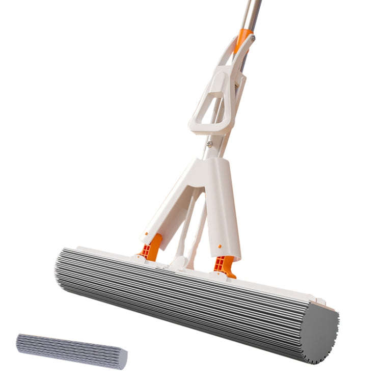 Household Water Absorbent Telescopic Pole Mop Lazy Hands-Free Folding Mop, Style: 35cm+1 Cotton H...