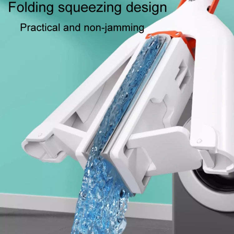 Household Water Absorbent Telescopic Pole Mop Lazy Hands-Free Folding Mop, Style: 35cm+1 Cotton H...