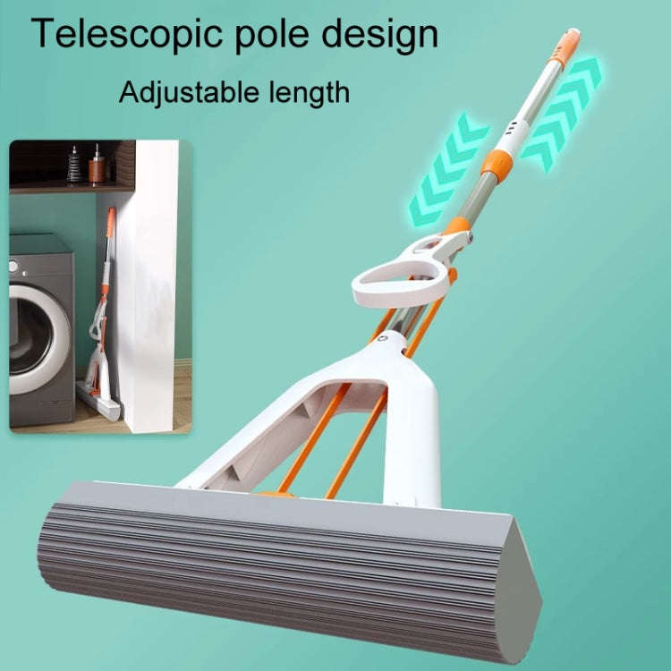 Household Water Absorbent Telescopic Pole Mop Lazy Hands-Free Folding Mop, Style: 35cm+1 Cotton H...