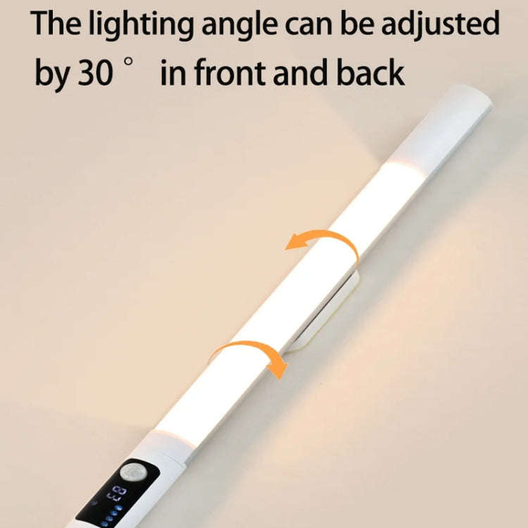 Rechargeable Under Cabinet LED Motion Sensor Night Light with Digital Display 1200mAH(Black)