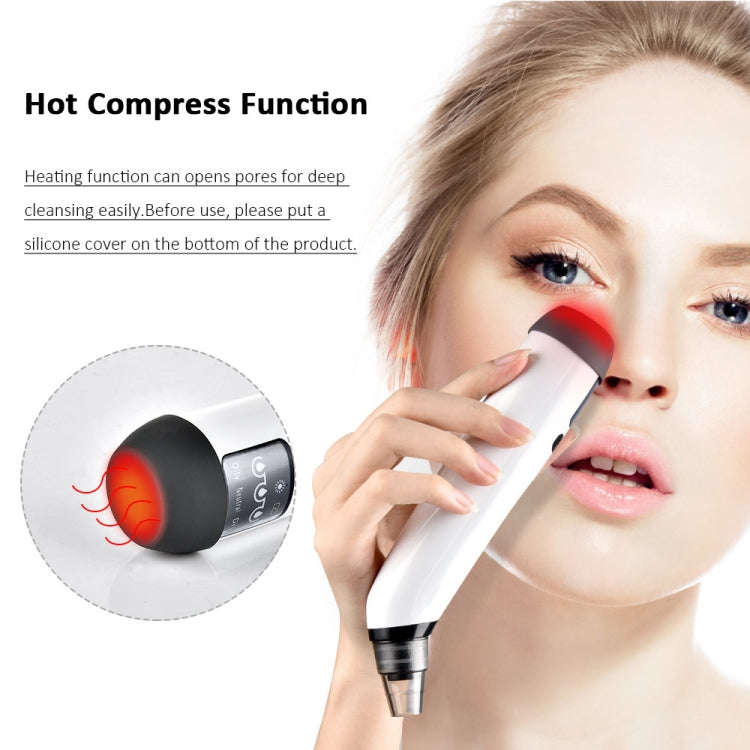 KS-X007 Electric Heating Hot Compress Pore Cleaner Home Facial Blackhead Acne Remover(Green)