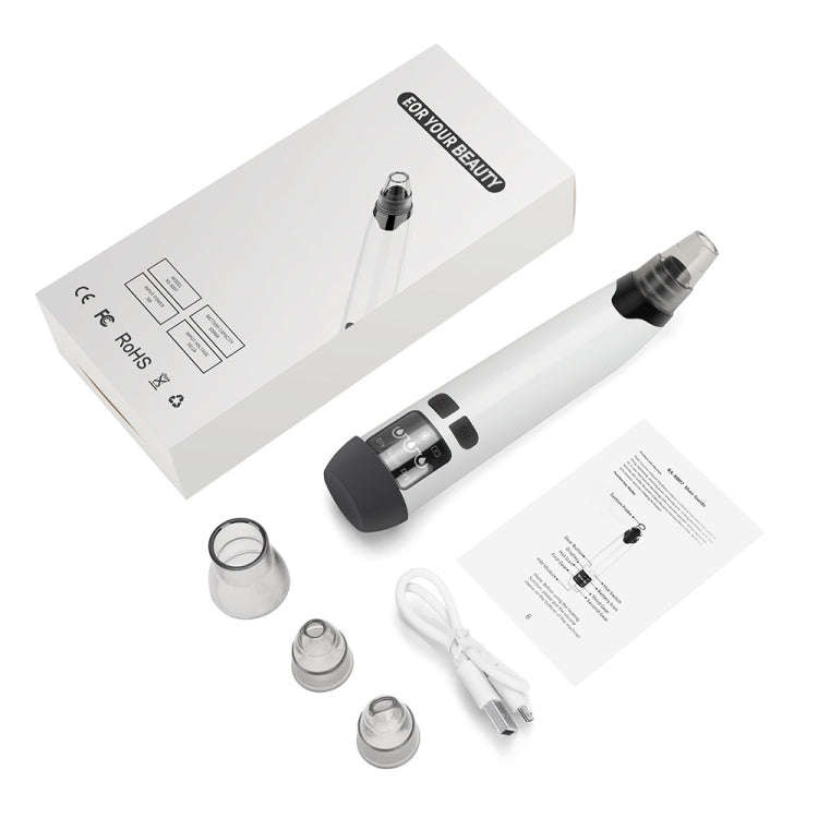 KS-X007 Electric Heating Hot Compress Pore Cleaner Home Facial Blackhead Acne Remover(White)