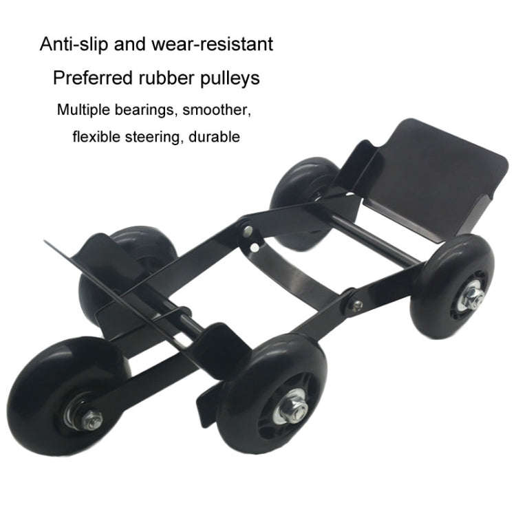Motorcycle Moving Trailer Device Flat Tire Booster Emergency Electric Vehicle Tractor, Color: Black
