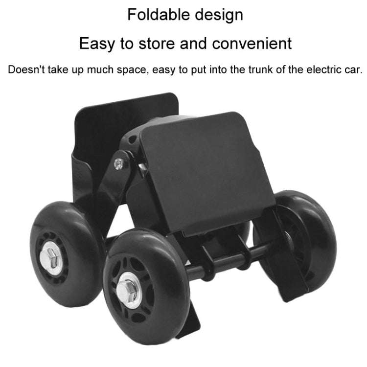 Motorcycle Moving Trailer Device Flat Tire Booster Emergency Electric Vehicle Tractor, Color: Black