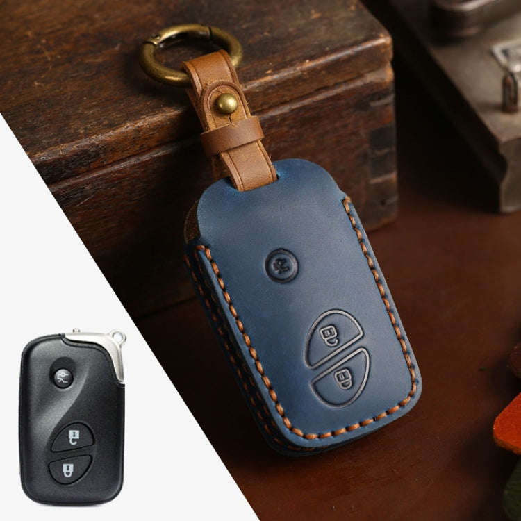 For Lexus RX270/ES240/LX570 Hallmo Car Key Cover, Color: 3 Keys Blue