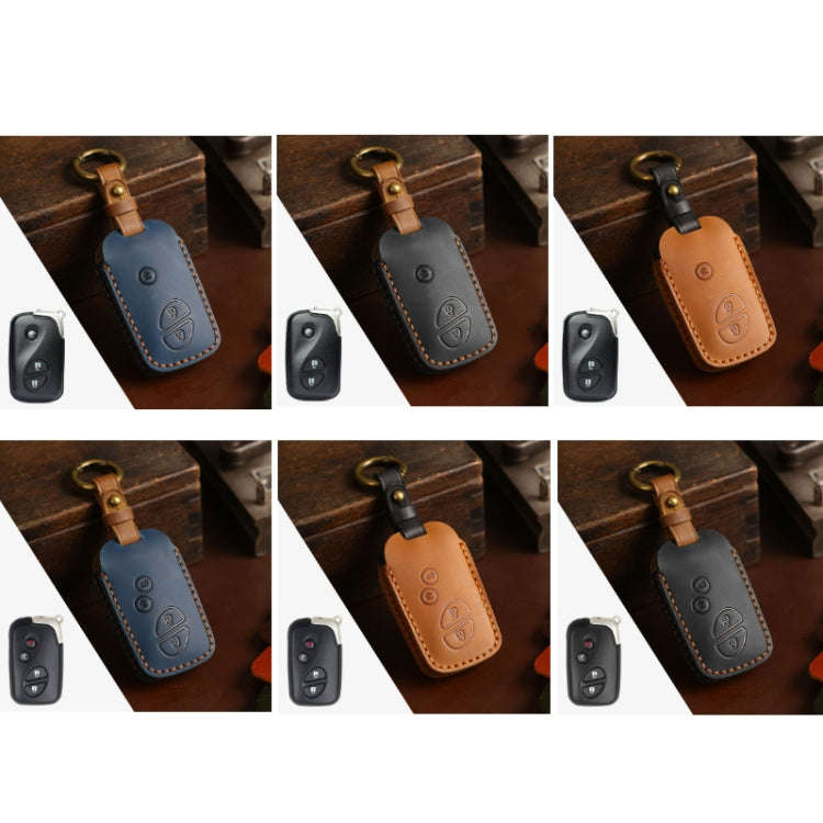 For Lexus RX270/ES240/LX570 Hallmo Car Key Cover, Color: 3 Keys Blue