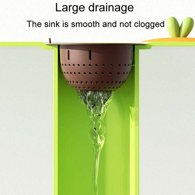 Kitchen Sink Drainage Mesh Household Anti Clogging Residue Strainer(Milky White)