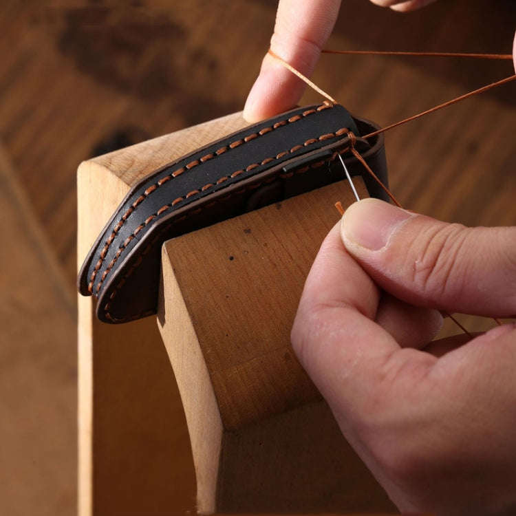 For Korean Hyundai Hallmo Car Handmade Key Bag, Color: 7 Keys Brown