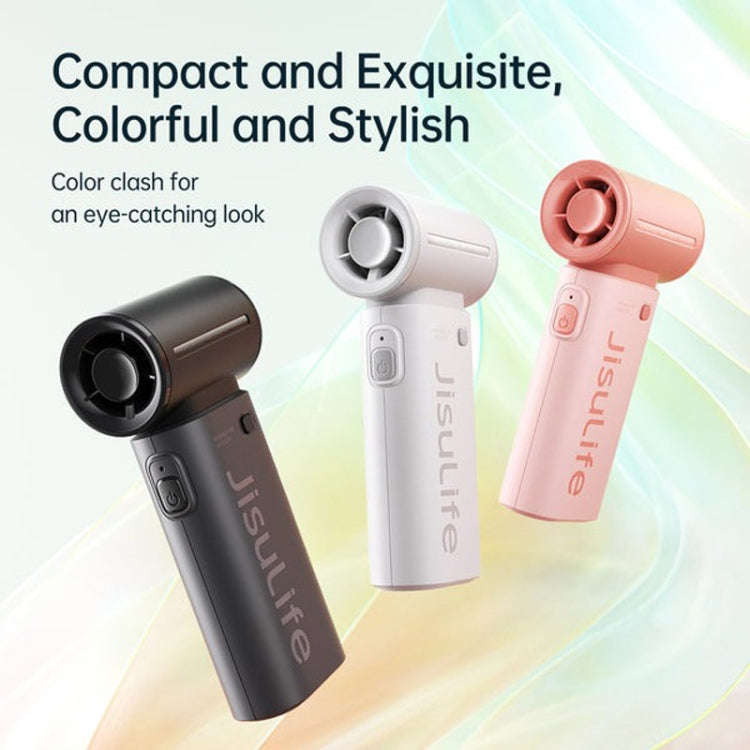 JisuLife High Speed Handheld Small Fan Mini Portable USB Rechargeable Desktop Cooling Electric Fa...