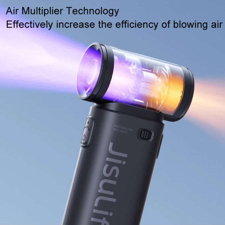 JisuLife High Speed Handheld Small Fan Mini Portable USB Rechargeable Desktop Cooling Electric Fa...