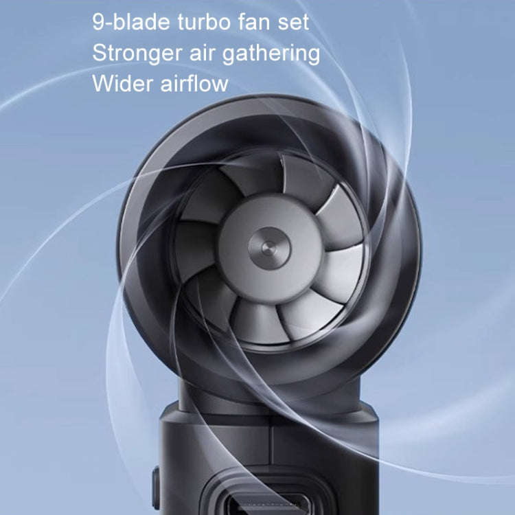 JisuLife High Speed Handheld Small Fan Mini Portable USB Rechargeable Desktop Cooling Electric Fa...