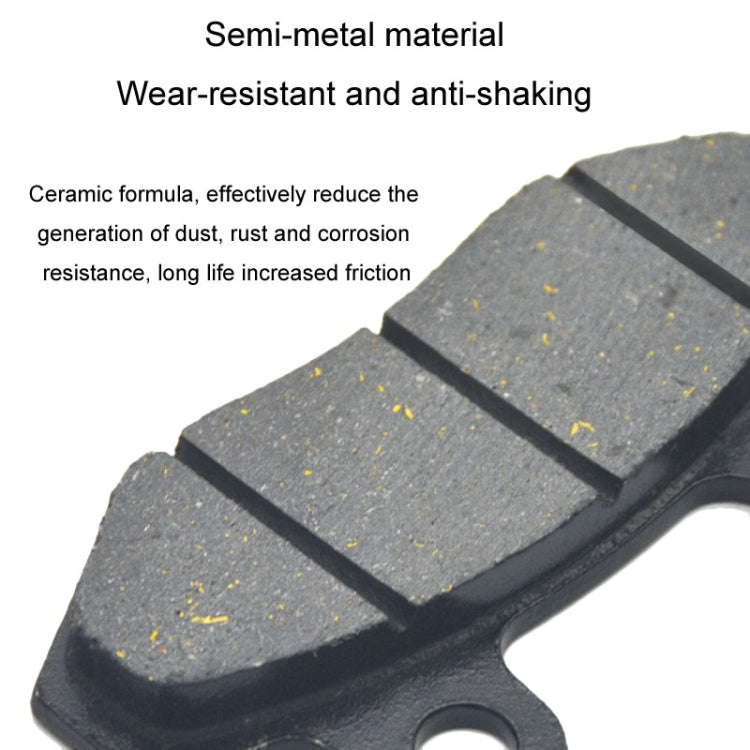 2pcs /Pair Motorcycle TBT Brake Pads Electric Vehicle Disc Brake Pads Battery Car Parts Dual Pump...